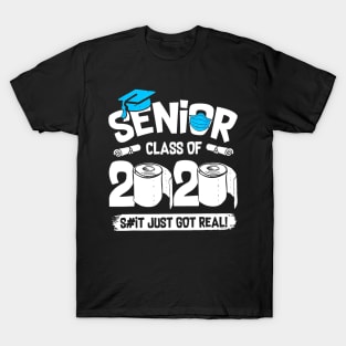 Senior Class of 2020 Graduation Getting Real Toilet Paper T-Shirt T-Shirt